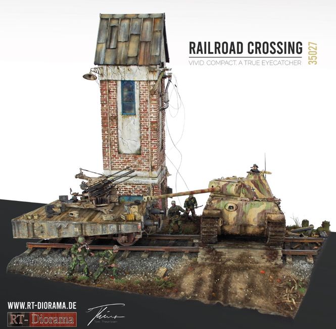 Main Image RT-Diorama 35027 Diorama Base: Railroad Crossing ...
