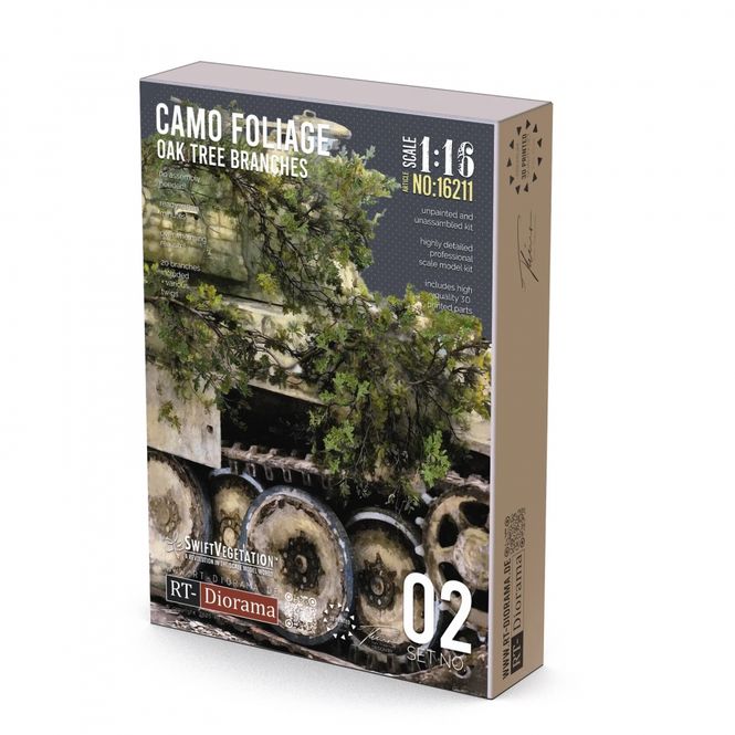 Hovedbilde RT-Diorama 1:16 - 16211 Oak Branches [Camo ...