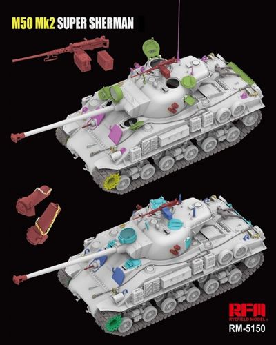 Rye Field Model 1:35 - M50 Mk.2 Super Sherman (M4A4) Standard Version (5150)