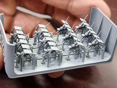 HS Models 1:200 - US Navy Oerlikon 20mm Cannon Type B with Ammo Boxes