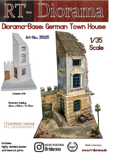 RT-Diorama 35025 Diorama-Base: German Town House (1:35)