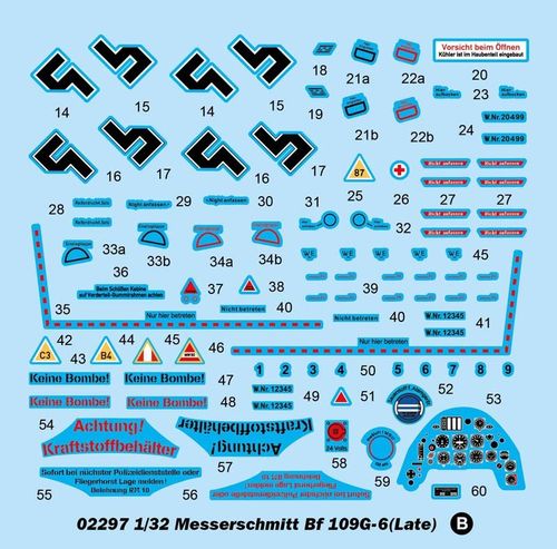 Trumpeter 1:32 - Messerschmitt Bf 109G-6(Late) 02297 