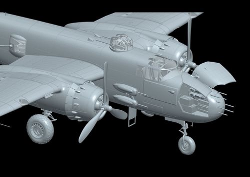 HK Models 1:32 -B-25J Mitchell Strafing Babes