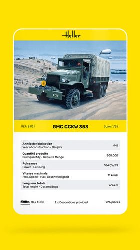 Heller 1:35 - GMC CCKW 353 81121 