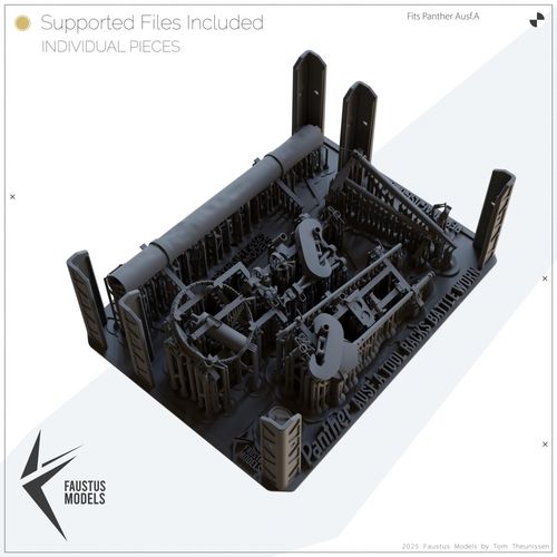 Faustus Models 1:35 - FM35042 Panther Ausf.A Tools Battle Worn