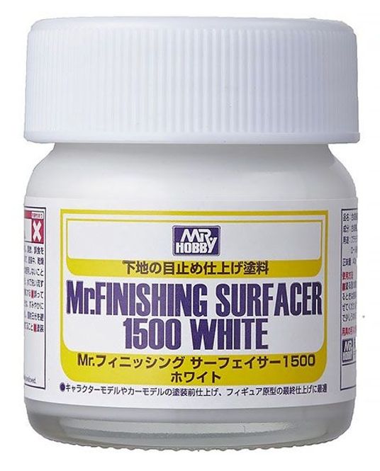 Hovedbilde Mr. Surfacer 1500 White 40 ml - Mr. Hobby