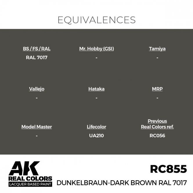 Hovedbilde RC855 Dunkelbraun-Dark Brown RAL 7017