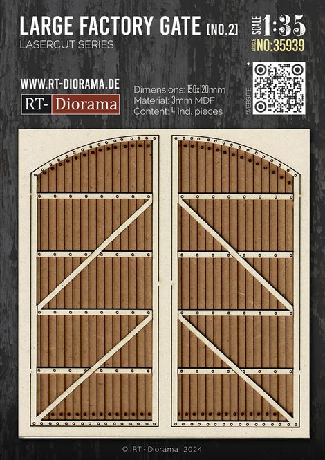 Hovedbilde RT-Diorama 1:35 - 35939 Large Factory Gate ...