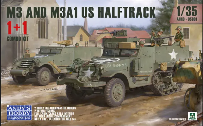 Main Image Andy's HQ - 1:35 - M3 & M3A1 U.S. WWII Halftracks ...