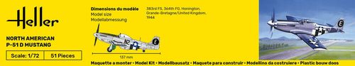 Heller 1:72 - North American P-51 D Mustang 80268 