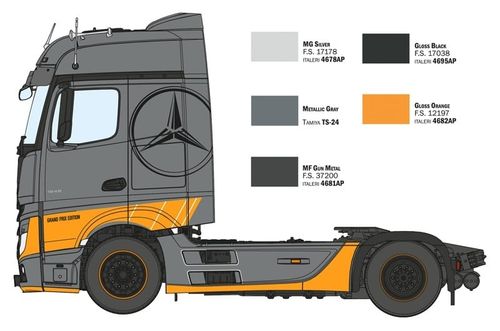 Italeri 1:24 - MB Actros MP4 Big Space - Grand Prix Edition (3968S)