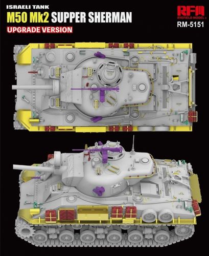 Rye Field Model 1:35 - M50 Mk.2 Super Sherman (M4A4) Upgrade Version (5151)