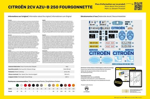 Heller 1:24 - Citroën 2CV AZU-B 250 Fourgonette (82701)