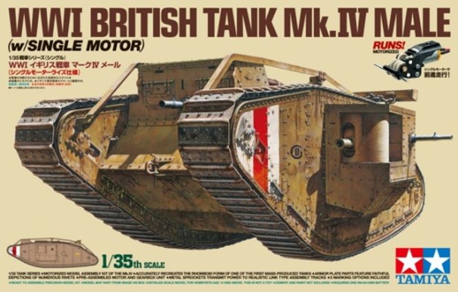 Hovedbilde Tamiya 1:35 - WWI British Tank Mk.IV Male - ...