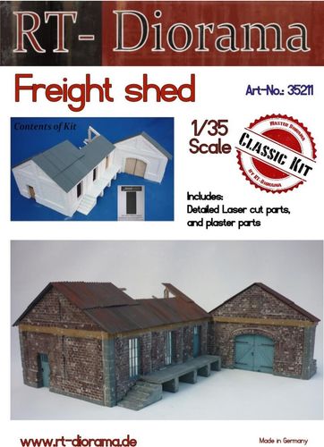 RT-Diorama 35211 Freight Shed (Modular System) (1:35)