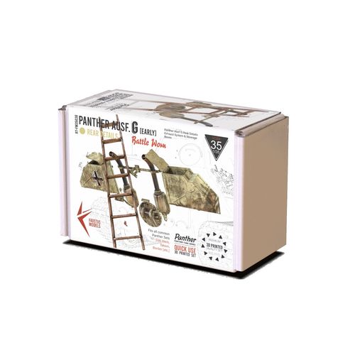 Faustus Models 1:35 - FM35038 Panther G Rear Details  Initial Version  Battle Worn