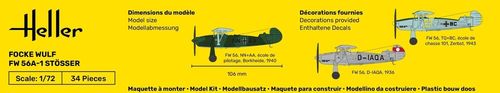 Heller 1:72 - Focke Wulf Fw 56A-1 Stösser 80238 