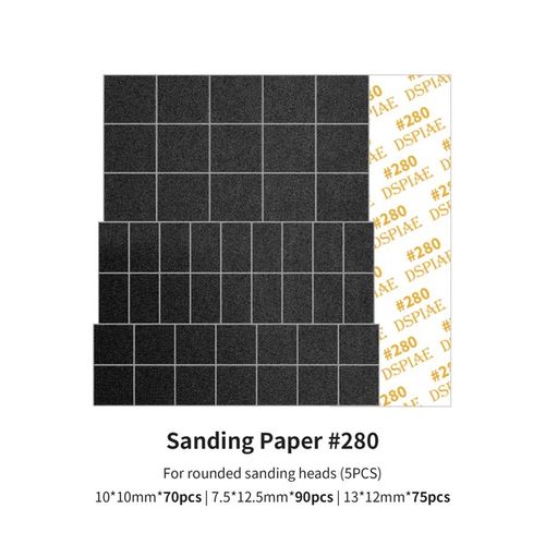 DSPIAE Sanding Paper for Arc Reciprocating Sanding Head #280