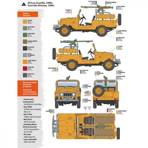 AK-Interactive 1:35 - FJ43 Pickup with SPG-9 Recoilless Gun 35003