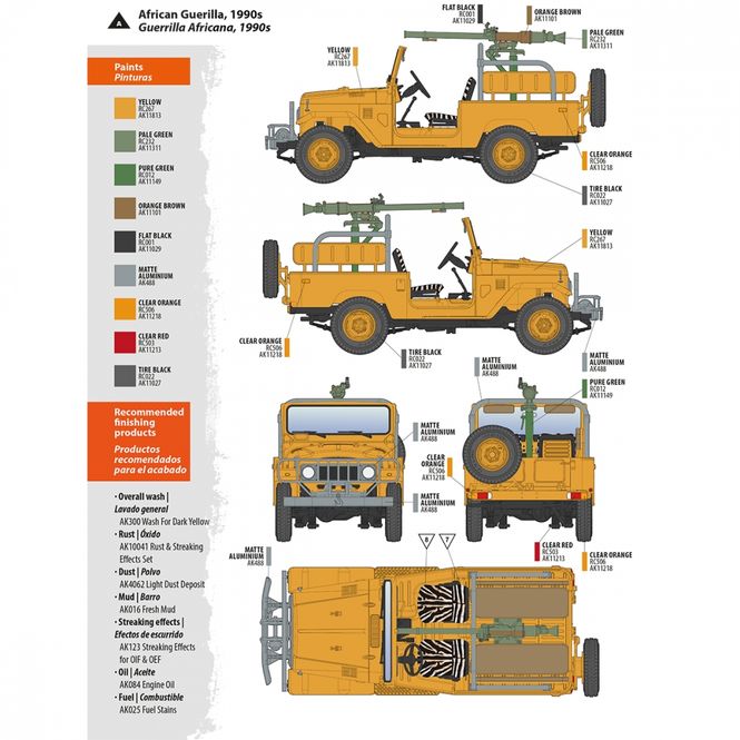 Hovedbilde AK-Interactive 1:35 - FJ43 Pickup with SPG-9 ...