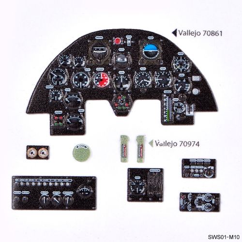 SWS01-M10 Shinden 3D Acrylic Instrument Panels Set