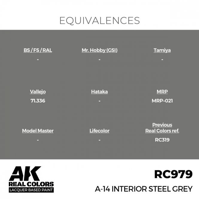 Hovedbilde RC979 A-14 Interior Steel Grey