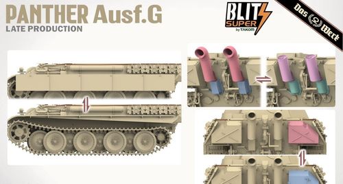 Das Werk 1:35 - Panther Ausf. G Late Prod. - Super Blitz