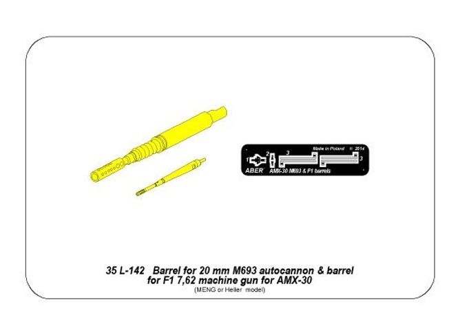 Hovedbilde Barrel  20 mm and 7,62 for AMX-30