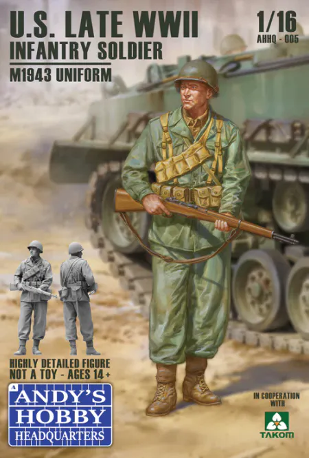 Hovedbilde Andys HHQ 1:16 - US Late WWII Infantry Soldier