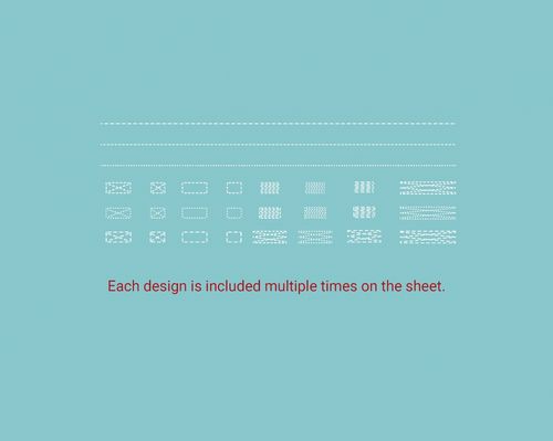 ANYZ Seatbelt stitches 1:32 & 1:35 (white)