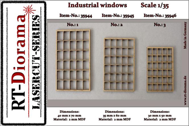 Hovedbilde RT-Diorama 1:35 - 35946 Industrial Window No.3