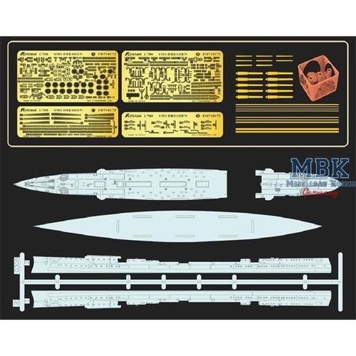 Flyhawk 1:700 - SMS Dresden - Deluxe Edition (1307S)