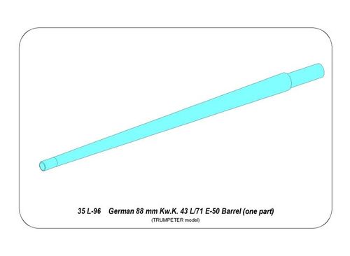 88 mm E-50 Barrel (one part)