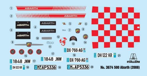 Italeri 1:24 - Fiat 500 Abarth (2008)