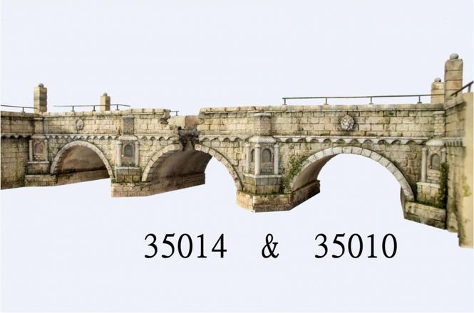 Main Image RT-Diorama 35010 Large Stone Arch Bridge (1:35)