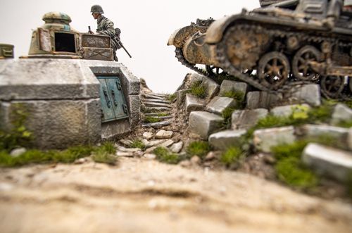 RT-Diorama 35312 French Field Fortification [Diorama Base] (1:35)