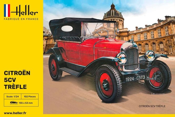 Hovedbilde Heller 1:24 - Citroën 5CV Trèfle (80702)