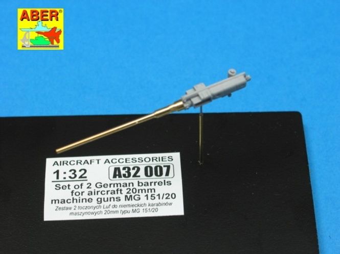 Hovedbilde 2 barrels for MG 151/20 - Aber Models