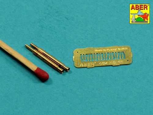 Set of 2 barrels for German Oerlikon 20mm aircraft machine guns MG FF with sights - Aber Models