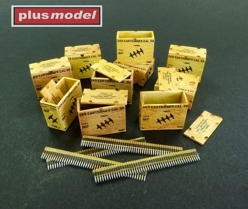 Plus Model 1:32 - US ammunition boxes for ammunition belts AL3003 