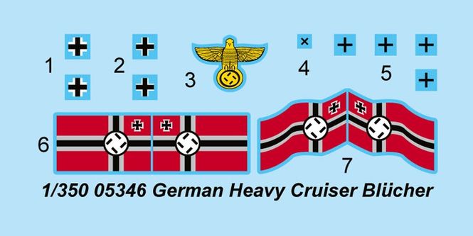 Hovedbilde Trumpeter 1:350 - German Heavy Cruiser Blucher ...