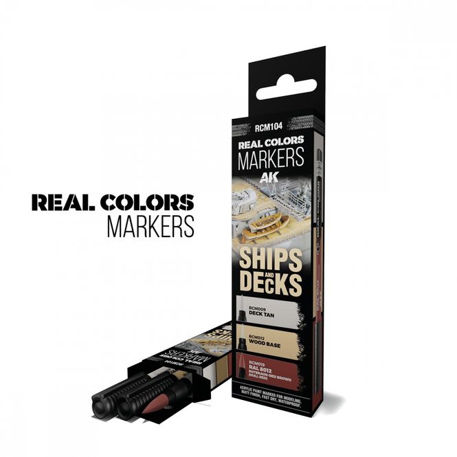 Hovedbilde AK Real Colors Markers - Ships & Decks - 3 ...