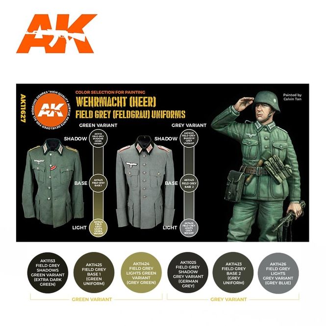 Hovedbilde AK-Interactive AK 11627 FIELD GREY (FELDGRAU) ...