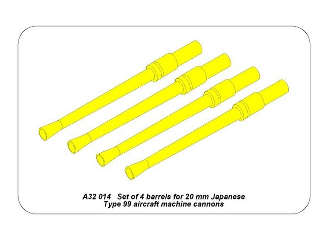 Hovedbilde 4 barrels for 20 mm Type 99 - Aber Models