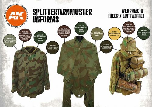 AK-Interactive AK 11624 SPLITTERTARNMUSTER UNIFORMS SET