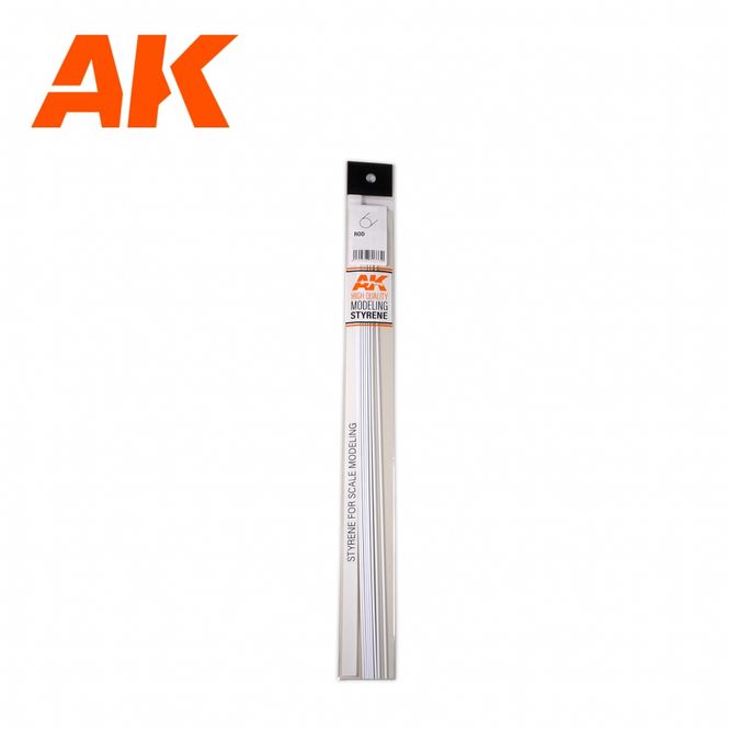 Main Image Rod 1.00 diameter x 350mm - STYRENE STRIP