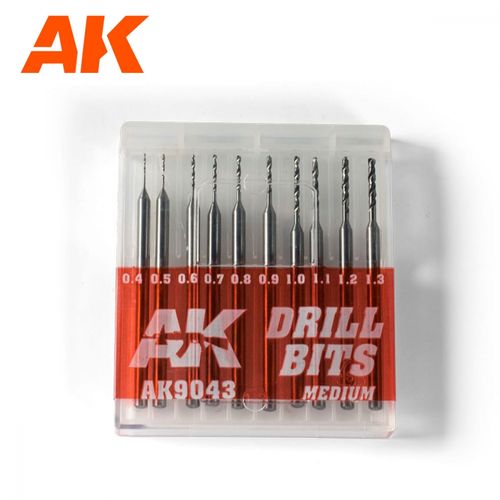 AK Interactive - Drill bits 0,4mm-1,3mm