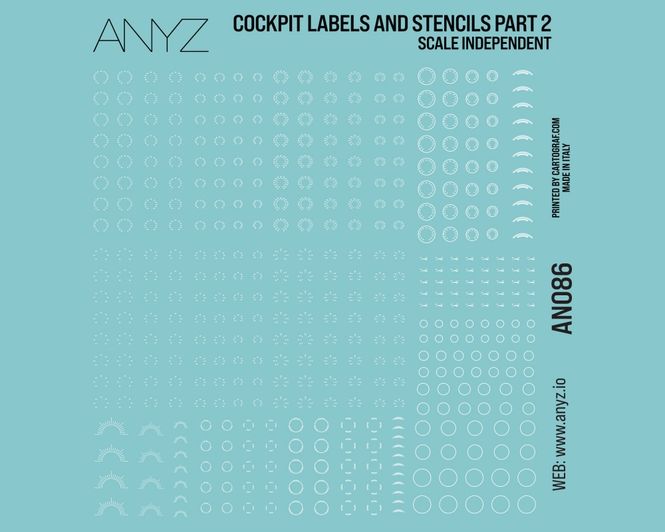 Main Image ANYZ Cockpit Labels and Stencils Part 2 (Scale ...
