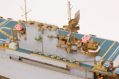 Pontos Model 1:200 - USS CV-6 Enterprise 1942 Detail Up Set Teak Tone Wooden Deck (for Trumpeter 03712) (27010FN)