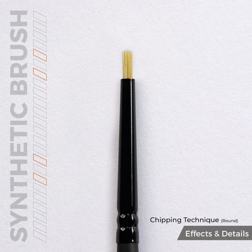 AK-Interactive AKB028 Chipping Technique (Round) Brush